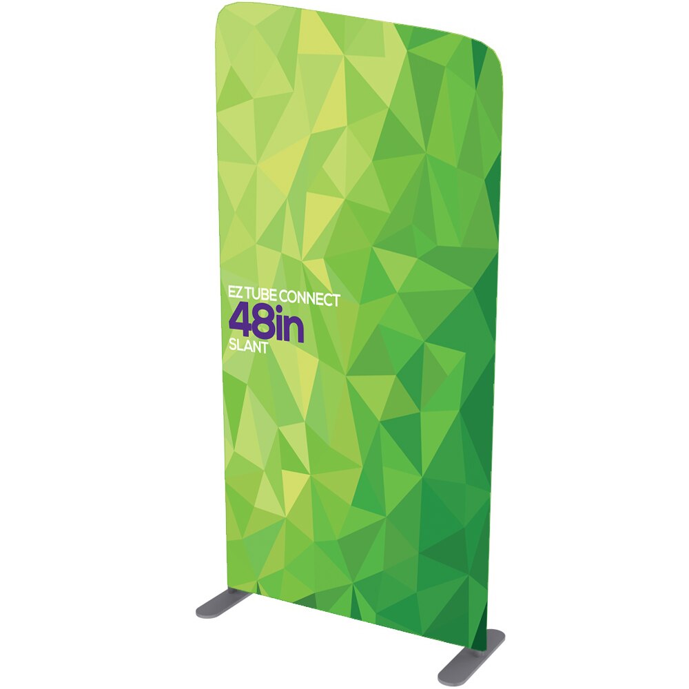 4 ft. EZ Tube® Connect Slanted Top  Left — Single Sided Graphic Package